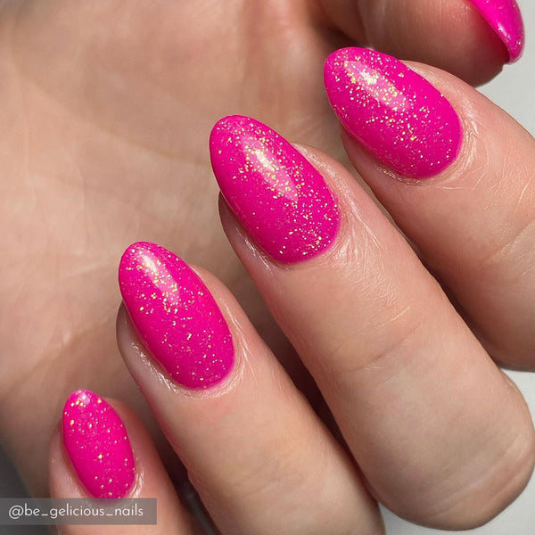 Hot Pink Nail Glitter Flakes