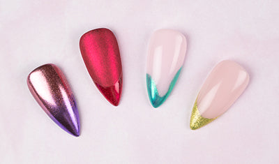 Chrome Nail Art Tutorial: Ruby, Turquoise, Lime, and Lavender