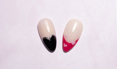 Valentine's Nail Art: French Twist