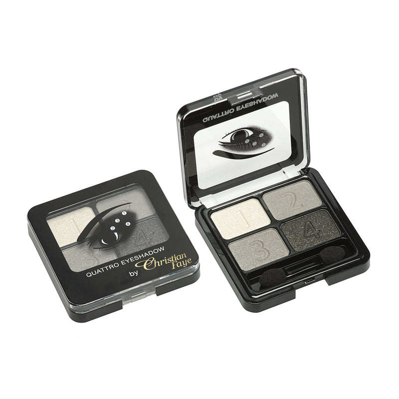 Christian Faye 4 Colour Eyeshadow Palette in Black