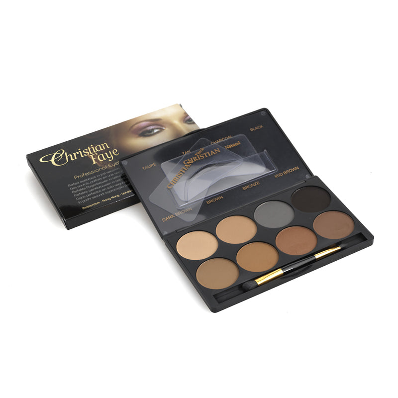 Christian Faye 8 Colour Eyebrow Powder Palette